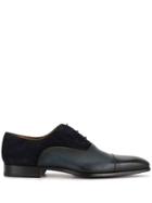 Magnanni Two Tone Panelled Loafers - Blue