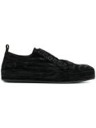 Ann Demeulemeester Concealed Lace Trainers - Black