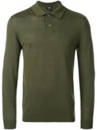 A.p.c. Jerry Polo Shirt, Men's, Size: Medium, Green, Merino/silk