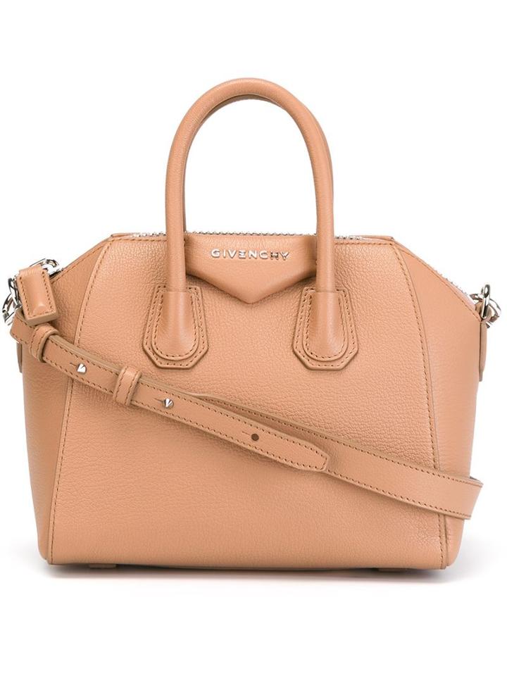 Givenchy Mini Antigona Tote, Women's, Nude/neutrals, Goat Skin
