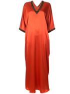Natori Sunset Square Caftan Dress - Yellow & Orange