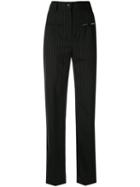 Seen Users Pinstripe Tailored Trousers - Black