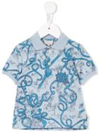 Paul Smith Junior - Snake Print Polo Shirt - Kids - Cotton - 24 Mth, Blue