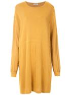 Egrey Knitted Gathered Dress - Yellow