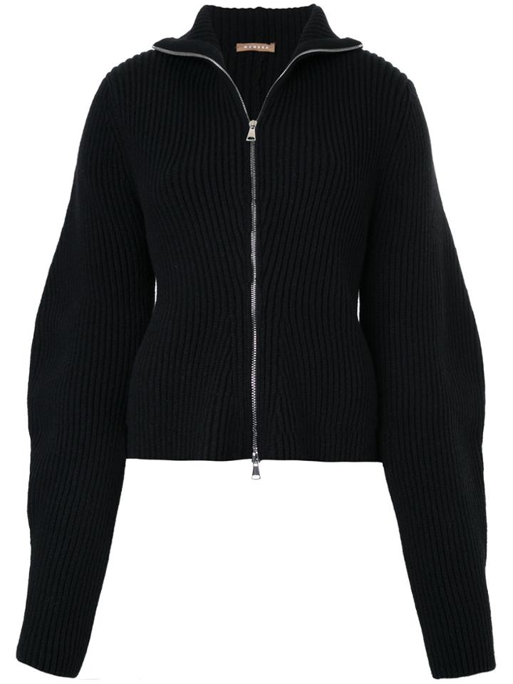 Nehera Zip Up Knit Cardigan - Black