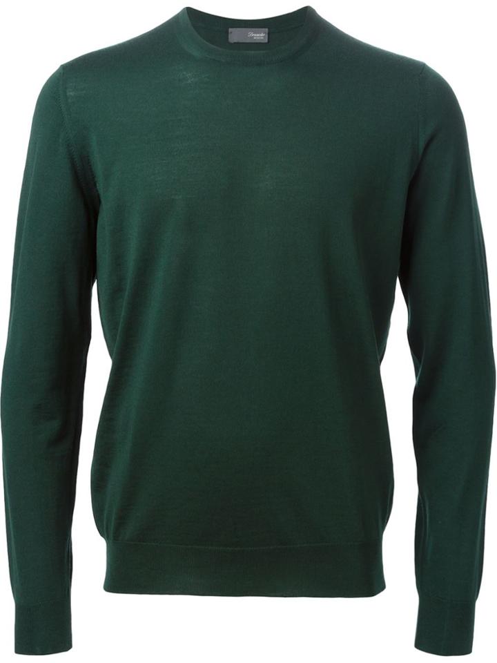 Drumohr Crew Neck Sweater - Green