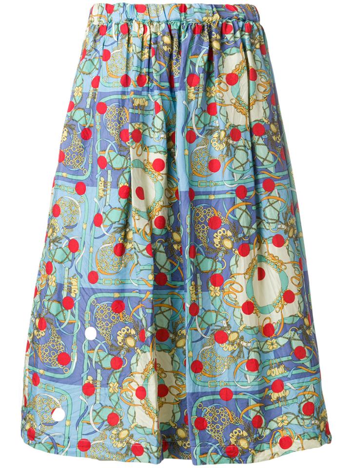 Comme Des Garçons Comme Des Garçons Printed Skirt - Blue