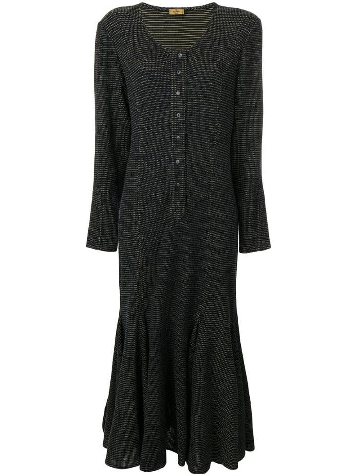 Fendi Pre-owned Dotted Dress - Blue