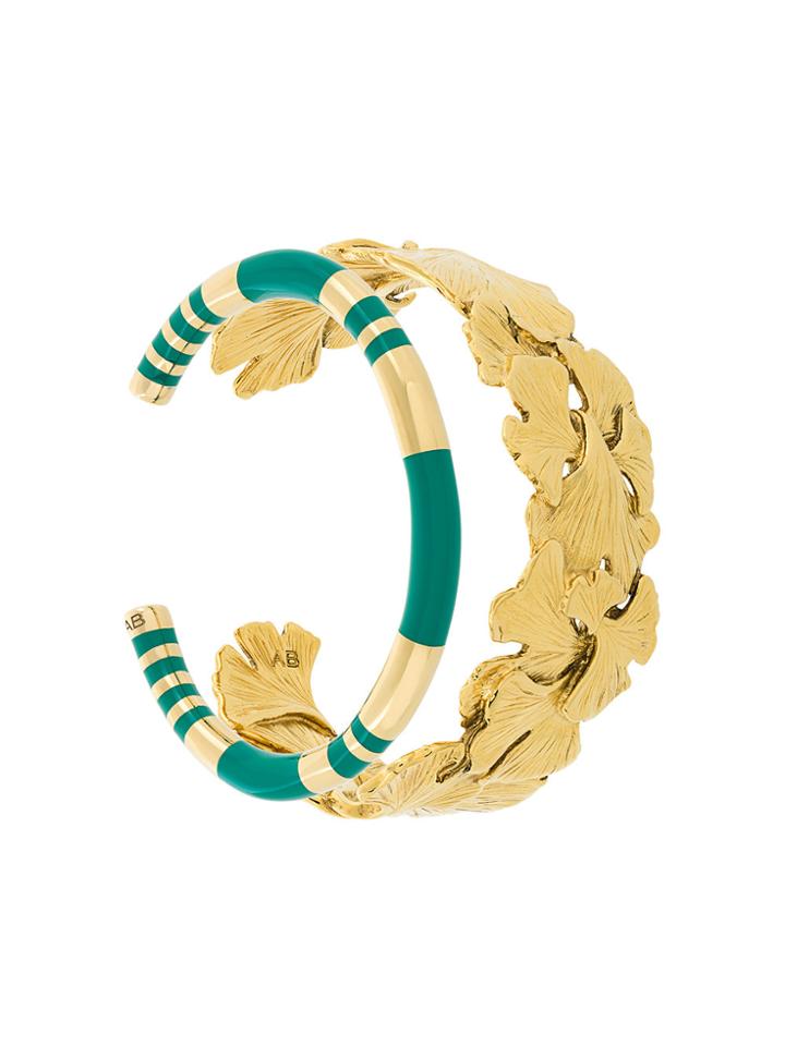 Aurelie Bidermann Tangerine And Positano Set Of Bracelets - Metallic