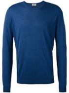 John Smedley - Crew Neck Jumper - Men - Cotton - S, Blue, Cotton