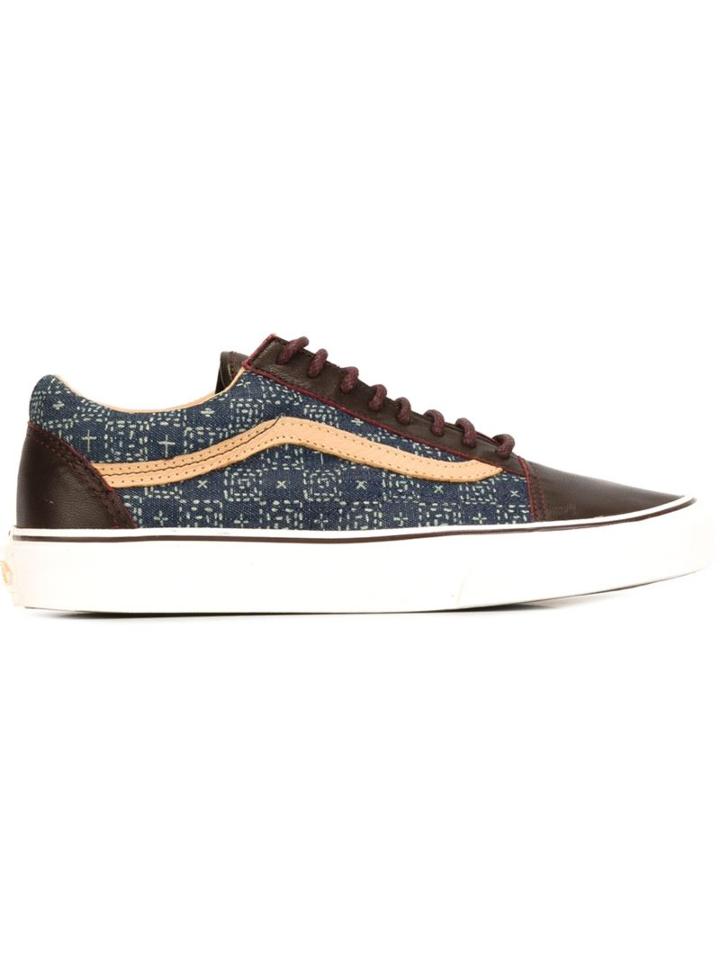 Vans Old Skool Reissue Sneakers, Men's, Size: 9, Blue, Cotton/leather/rubber