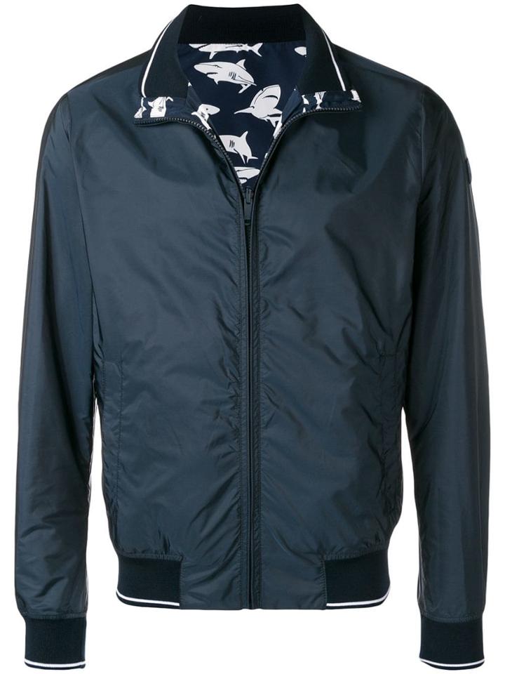 Paul & Shark Shark Print Sports Jacket - Blue
