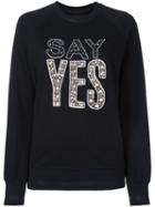 Markus Lupfer 'say Yes' Embellished Sweatshirt