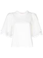 See By Chloé Embellished Sleeve T-shirt - White