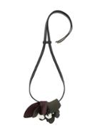 Marni Leather Strass Necklace, Women's, Brown