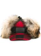 Dsquared2 Ski Baseball Cap, Men's, Size: Small, Red, Wool/racoon Fur/viscose