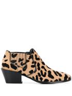 Tod's Leopard Pattern Boots - Brown