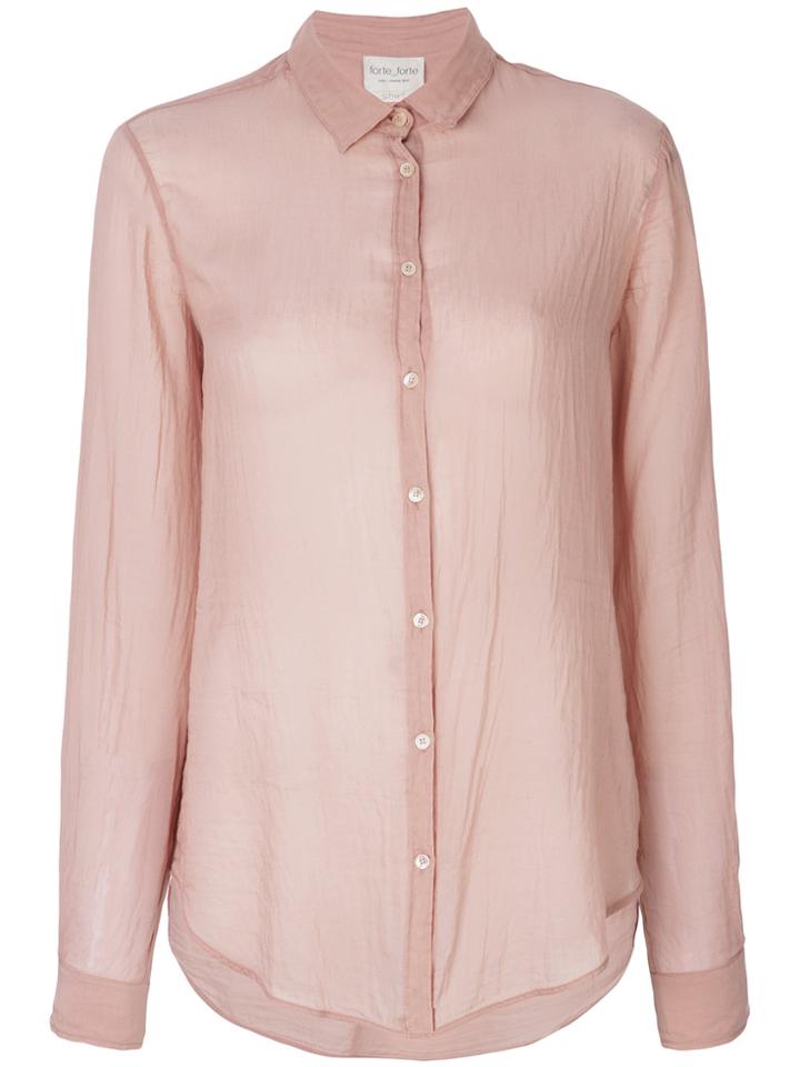 Forte Forte Classic Shirt - Pink & Purple