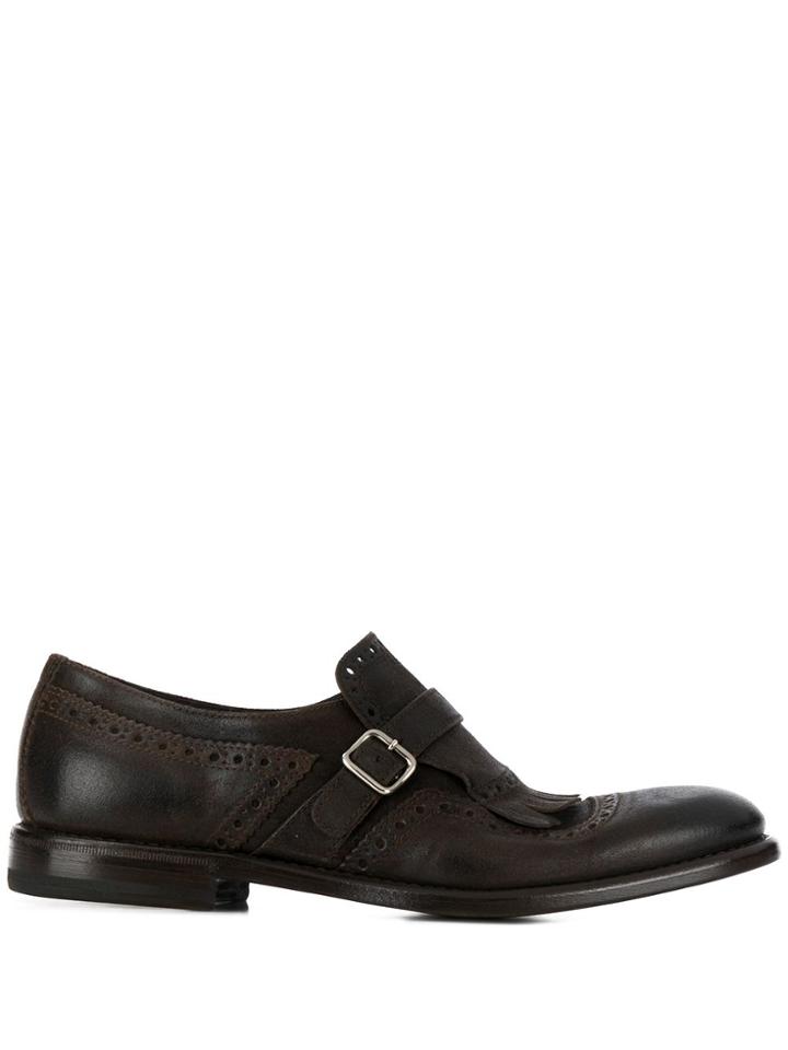 Henderson Baracco Fringe-embellished Monk Shoes - Brown