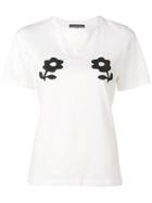 Alexa Chung Flowers Print T-shirt - White