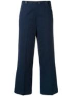 Bellerose Cropped Tailored Trousers - Blue