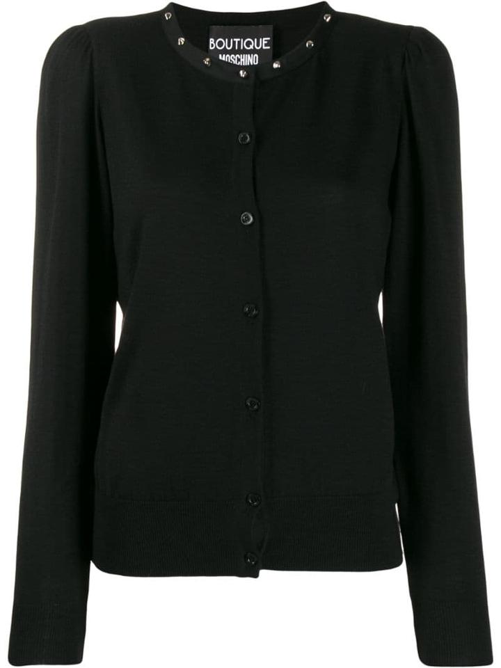 Boutique Moschino Stud Detail Cardigan - Black