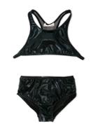 Andorine High-neck Bikini Set, Girl's, Size: 8 Yrs, Black