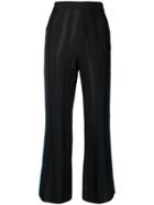 Loewe Piped Detail Cropped Trousers - Black