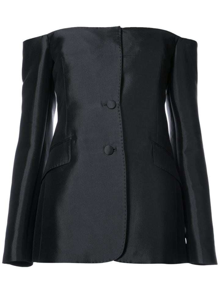 Gabriela Hearst Off-shoulder Tailored Blouse - Black