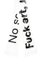 F.a.m.t. No Social Media Scarf, Adult Unisex, White, Acrylic