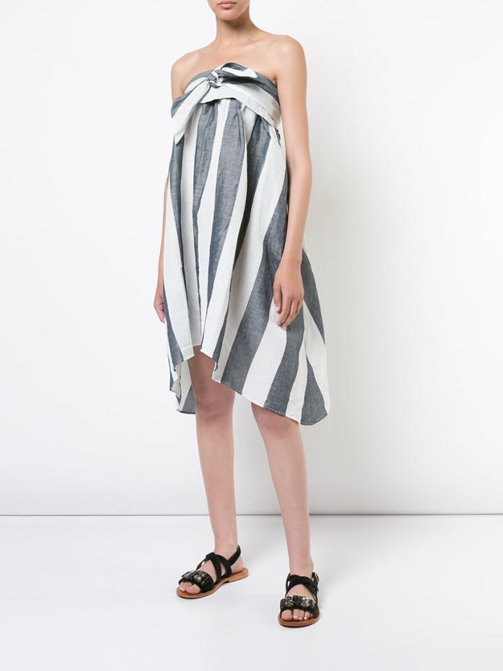 Apiece Apart Cosmos Convertible Striped Dress - White