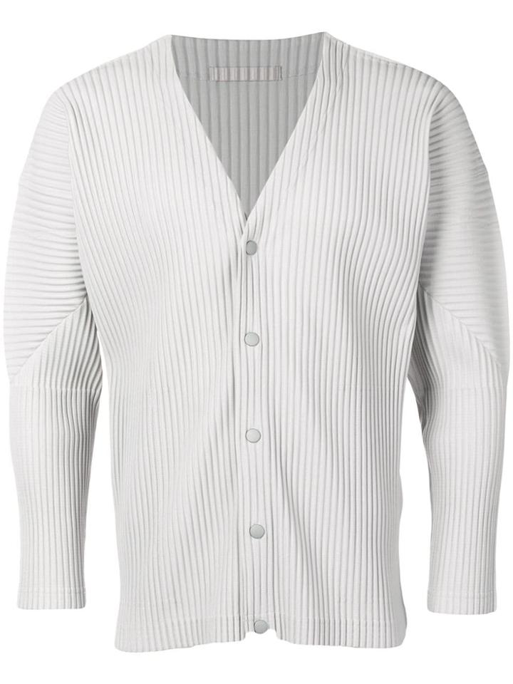 Homme Plissé Issey Miyake Plissé Cardigan - Grey