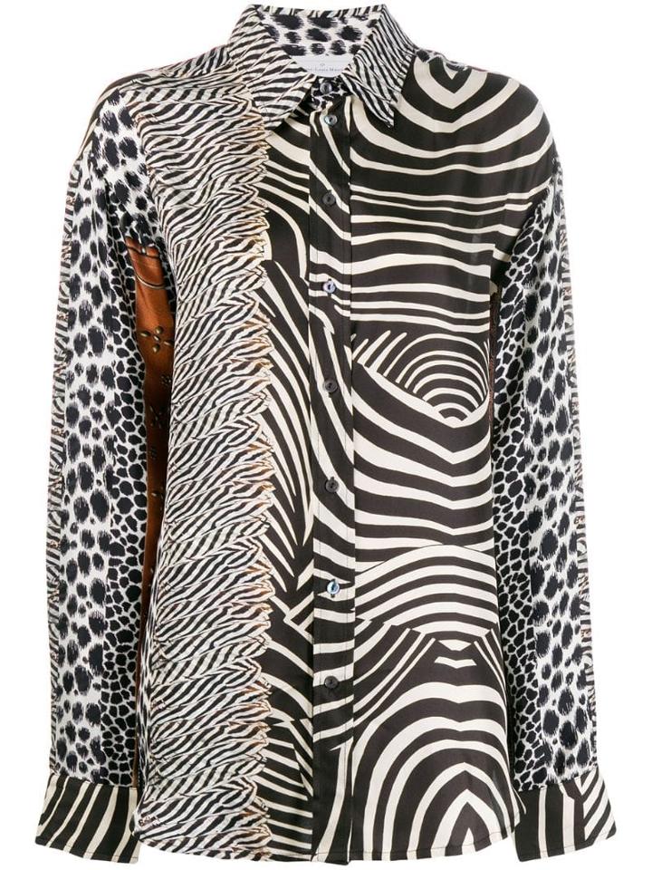 Pierre-louis Mascia Animal Print Shirt - Black