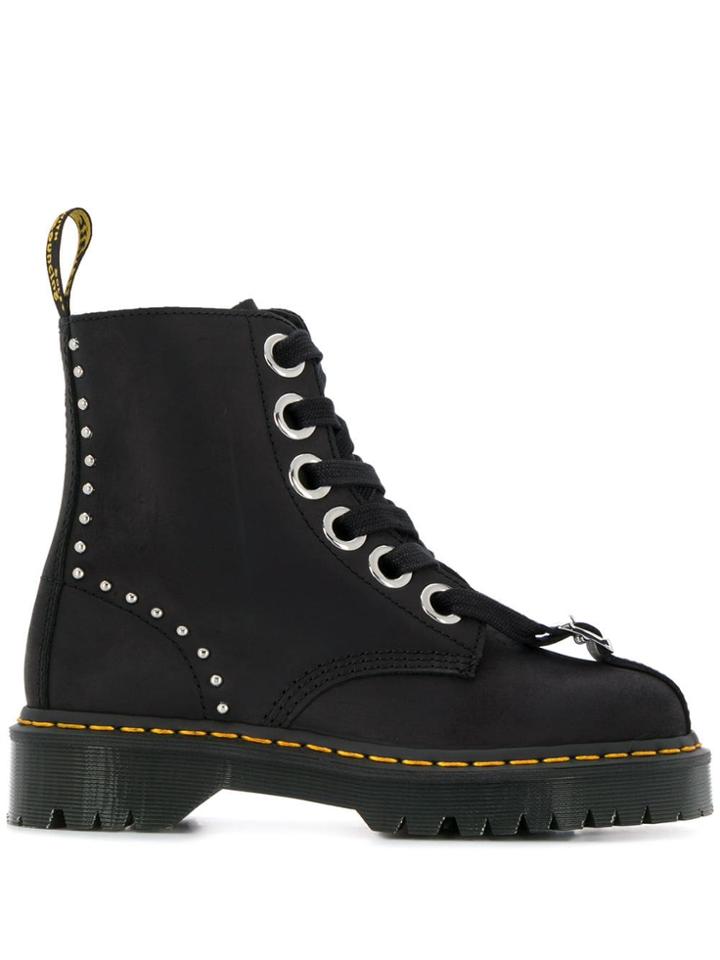 Dr. Martens Lace-up Combat Boots - Black