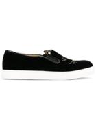 Charlotte Olympia Cool Cats Slip-on Sneakers - Black