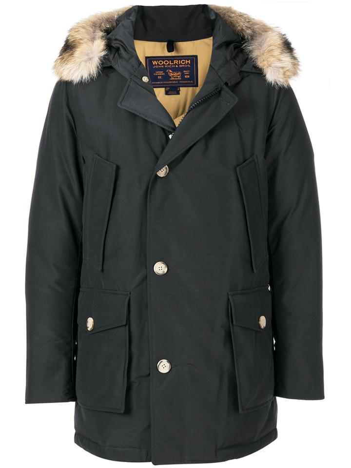 Woolrich Fur Hood Trim Parka - Grey