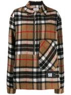 We11done Check Shirt Jacket - Black