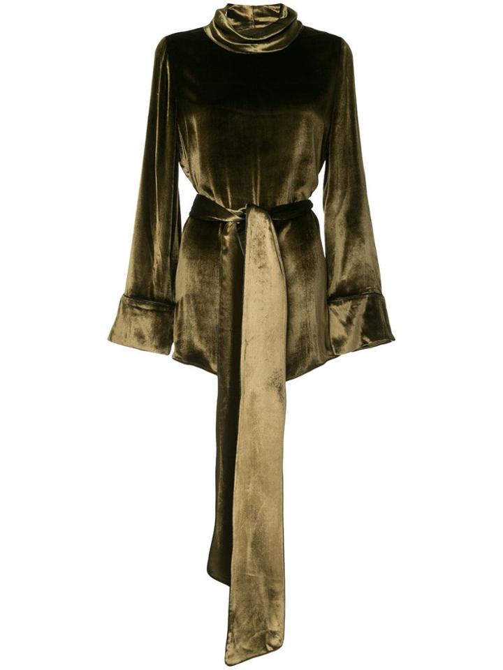 Layeur Barbara Slouch Collar Blouse - Green