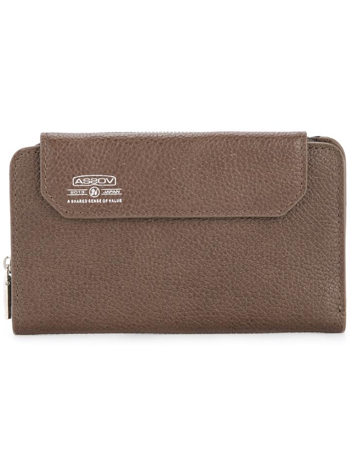 As2ov Shrink Short Wallet - Brown