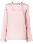 Stella Mccartney Round Neck Blouse - Pink & Purple