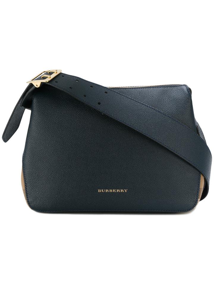 Burberry - Small Helmsley Shoulder Bag - Women - Cotton/leather - One Size, Blue, Cotton/leather