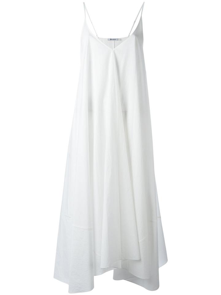 T By Alexander Wang - Camisole Trapeze Dress - Women - Cotton - 6, Women's, White, Cotton