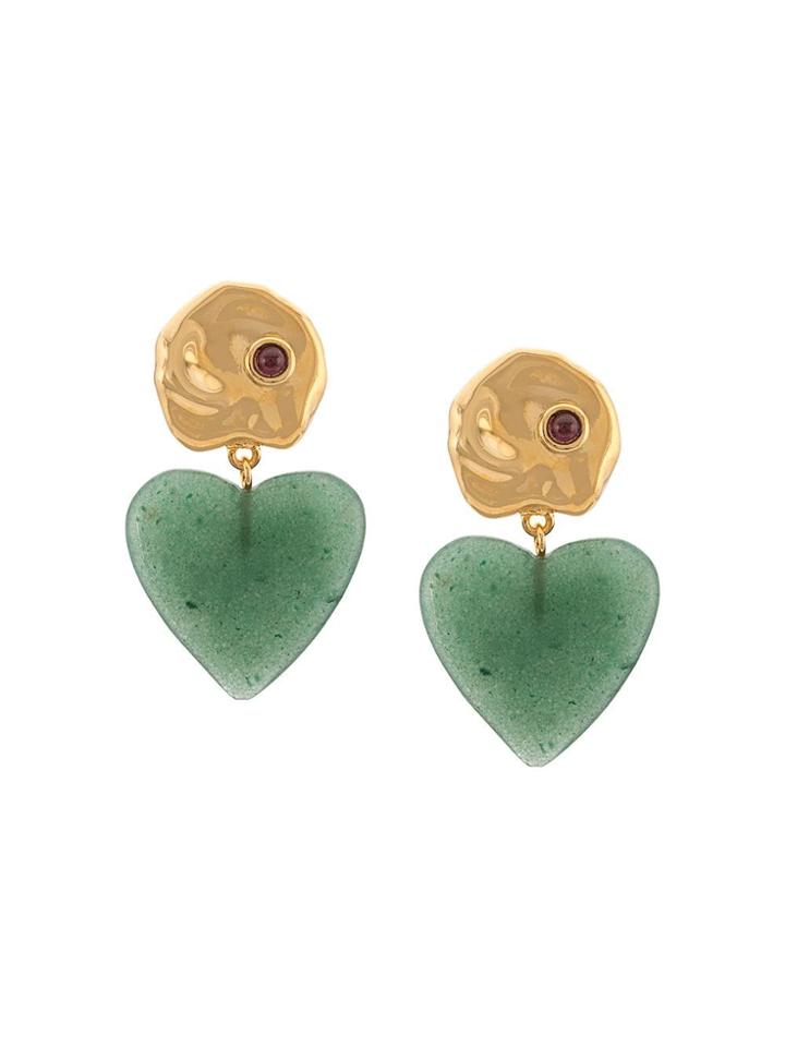 Lizzie Fortunato Jewels Venice Heart Shaped Earrings - Gold