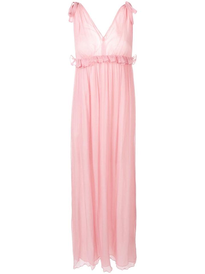 Dondup Draped Empire Line Dress - Pink