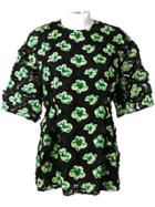 Marni 3d Floral Macrame Top - Black