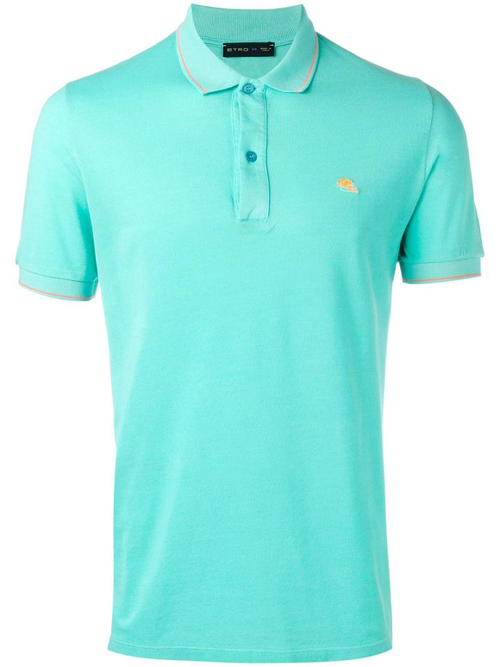Etro - Classic Polo Shirt - Men - Cotton - Xl, Blue, Cotton