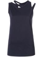 Maison Margiela Cut-detail Tank Top - Blue
