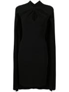 Dsquared2 Fitted Cape Dress - Black