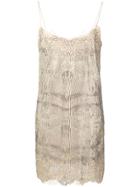 Ermanno Scervino Micro Studs Slip Dress - Neutrals