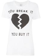Zoe Karssen Broken Heart Print T-shirt